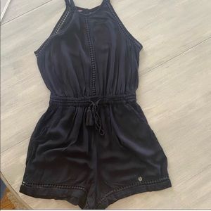 Super dry black delicate romper